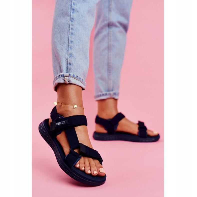 Ženske sandale Big Star Navy Blue FF274A601 tamnoplava 1