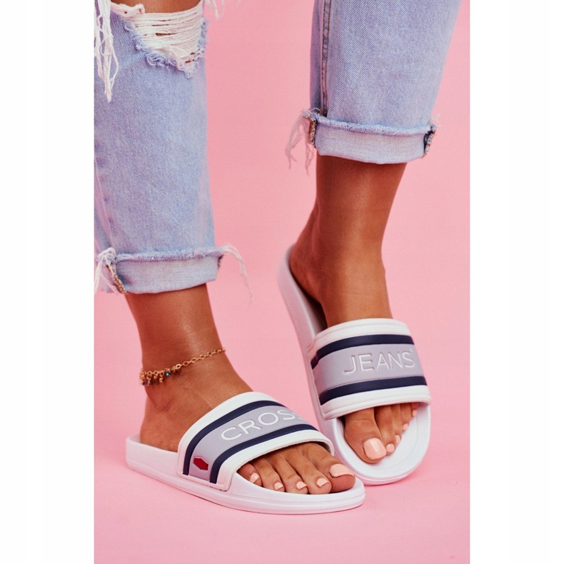 Cross Jeans Ženske papuče Križ traperice bijele FF2R4158C bijela 1