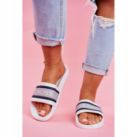 Cross Jeans Ženske papuče Križ traperice bijele FF2R4158C bijela 2
