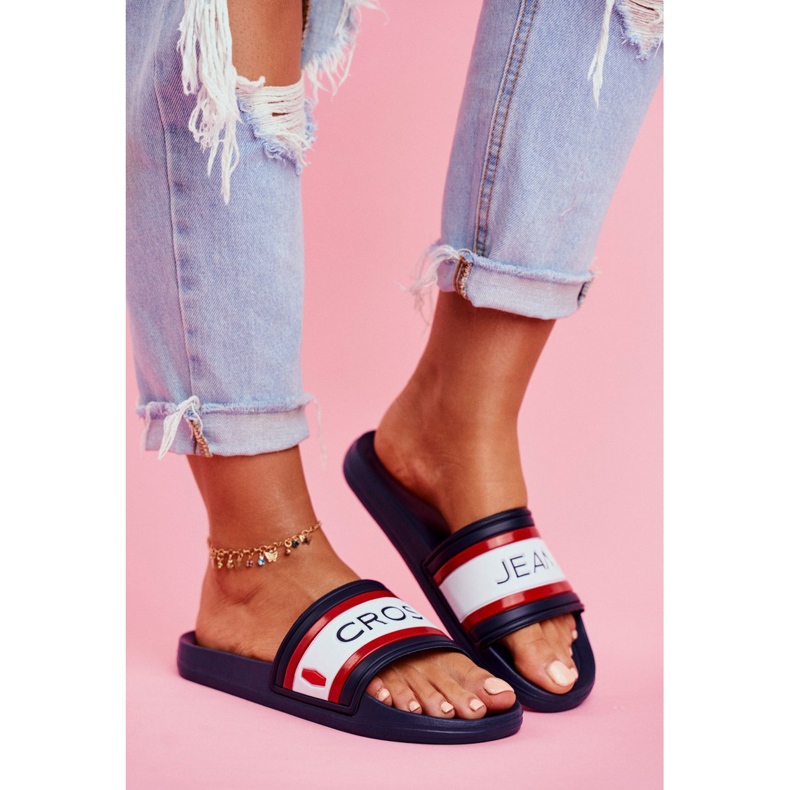 Ženske papuče Cross Jeans Navy Blue FF2R4160C tamnoplava 1