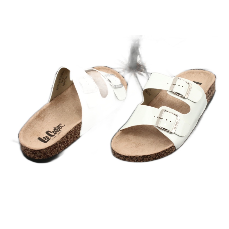 Lakirane anatomske bijele papuče Lee Cooper 1043-5 bijela 1