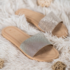 Small Swan Papuče sa sjajem višebojan žuta boja 1