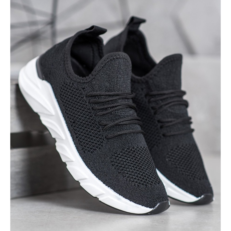 Lemax Tekstilne tenisice na platformi crna 2