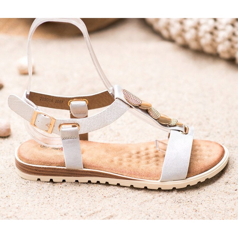 Evento Bijele sandale s ukrasima bijela 2