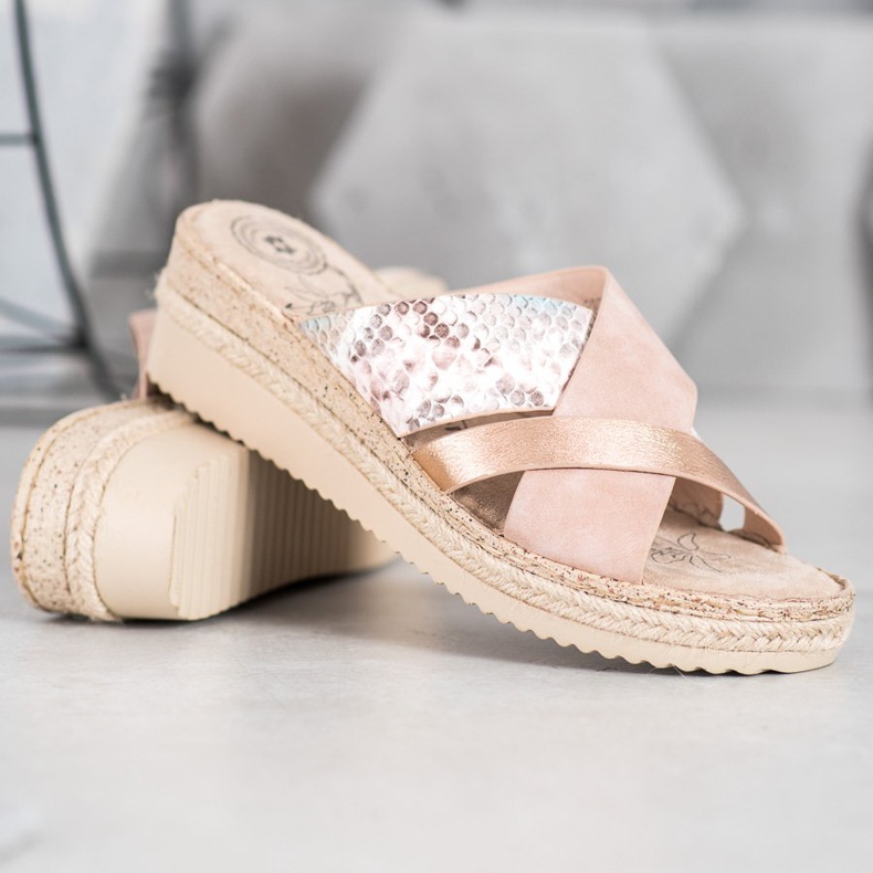 Evento Modne papuče u prahu ružičasta 1