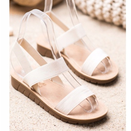 Sea Elves Klizne sandale na platformi smeđa 2