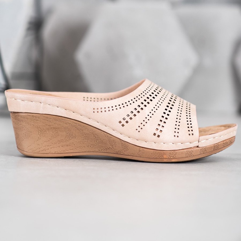 Evento Papuče s ažurnim uzorkom ružičasta 2