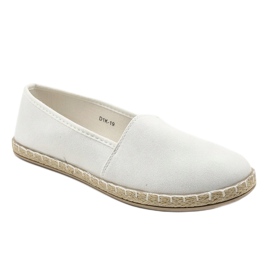Srebrne slip-on espadrile D1K-19 siva 1