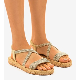 Ženske bež sandale C602 1