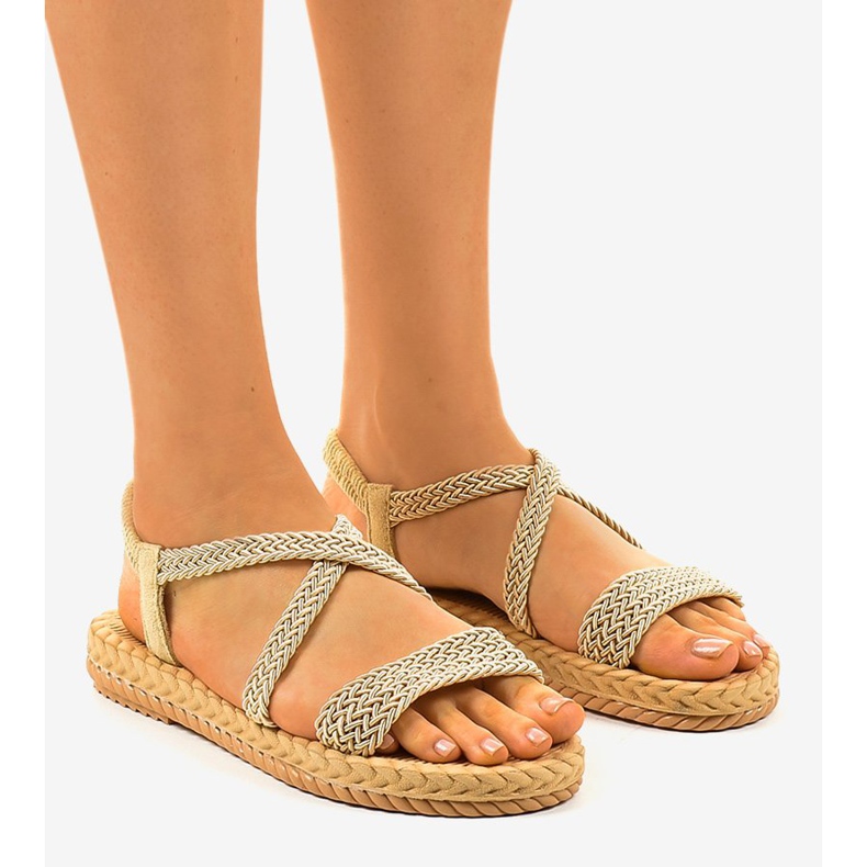 Ženske bež sandale C602 1