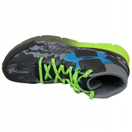 Under Armour Bgs Overdrive Mid K Jr 1266381-019 siva zelena 2