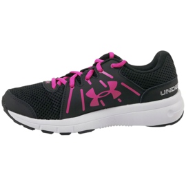 Under Armour W Dash Rn 2 W 1285488-003 cipele crna ružičasta 1