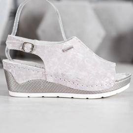 Filippo Sandale odjevene u kožu siva 2