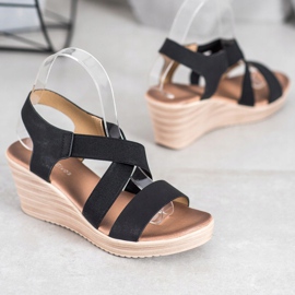 Sea Elves Ležerne sandale sa slipom crno 1