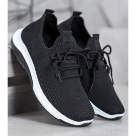 SHELOVET Crne ažurne cipele crno 1