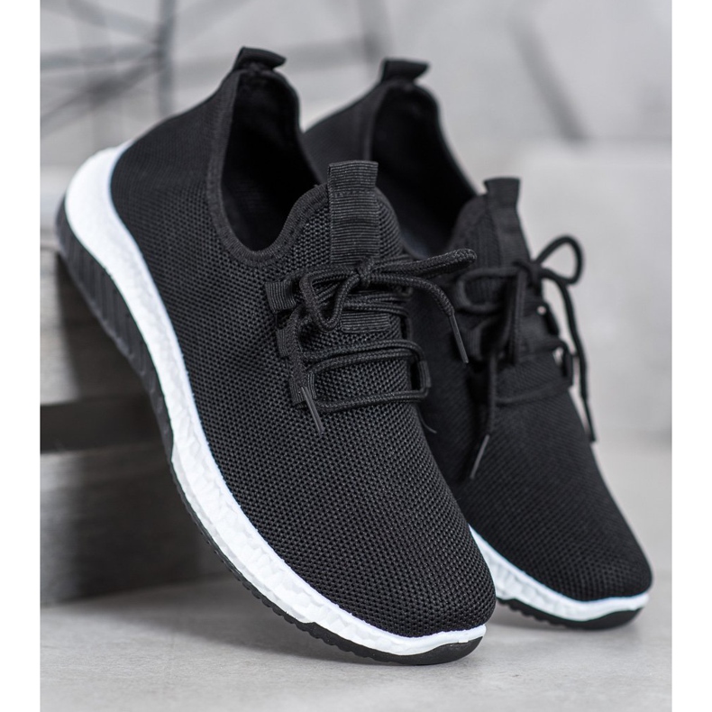 SHELOVET Crne ažurne cipele crna 1