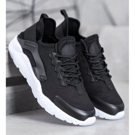 SHELOVET Crne tekstilne tenisice crna 2