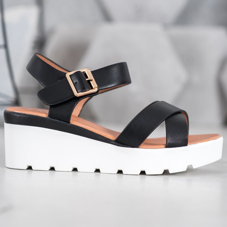 Weide Modne sandale crno 2