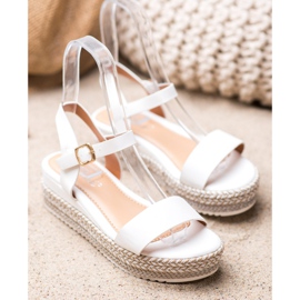 Weide Bijele sandale s ukrasnom platformom bijela 2