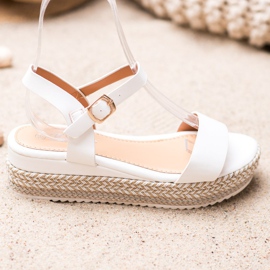 Weide Bijele sandale s ukrasnom platformom bijela 1