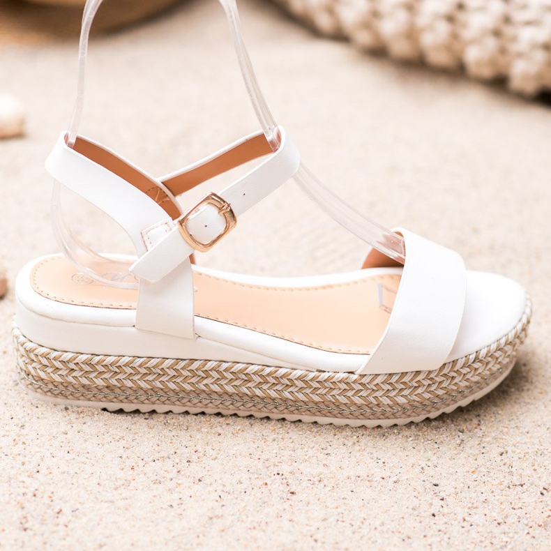 Weide Bijele sandale s ukrasnom platformom bijela 1