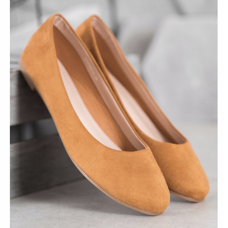 Best Shoes Balerine od antilopa smeđa 1