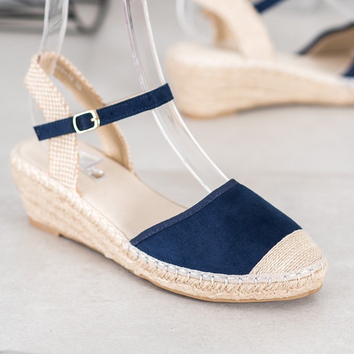 Best Shoes Espadrile tamnoplave sandale plava 1