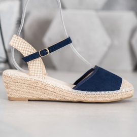 Best Shoes Espadrile tamnoplave sandale plava 2