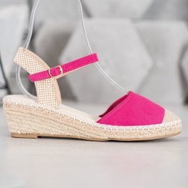 Best Shoes Espadrile ružičaste sandale ružičasta 2