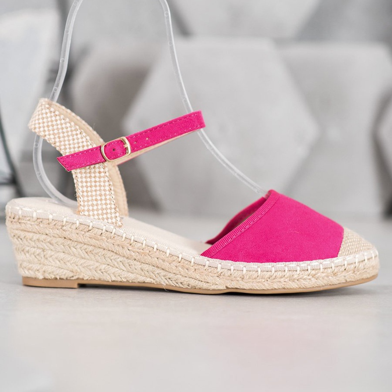 Best Shoes Espadrile ružičaste sandale ružičasta 2