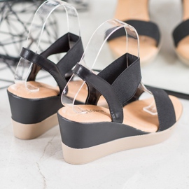 Clowse Lagane klizne sandale crna 1