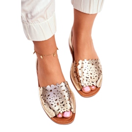 Evento Ženske zlatne sandale na klizanje Volim ljeto zlatni 3