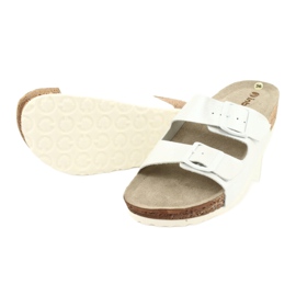 Ženske papuče bijeli biser Inblu NM019 bijela raznobojna 3