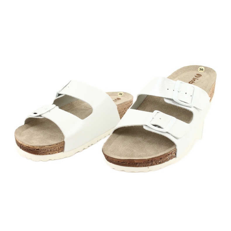 Ženske papuče bijeli biser Inblu NM019 bijela višebojan 2