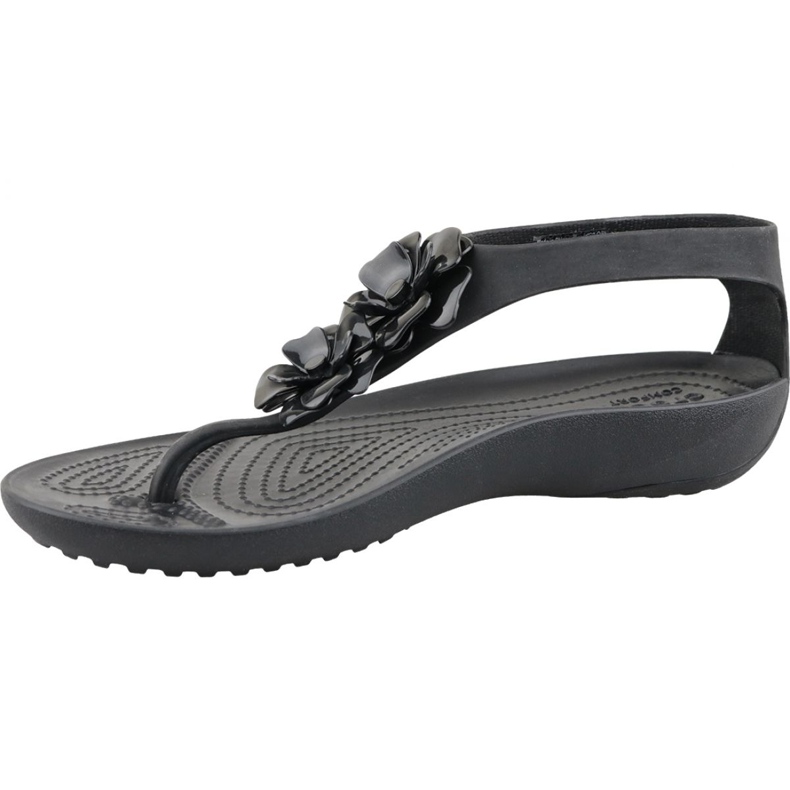 Crocs Serena ukrašavajući preklop W 205600-060 crna ružičasta 1