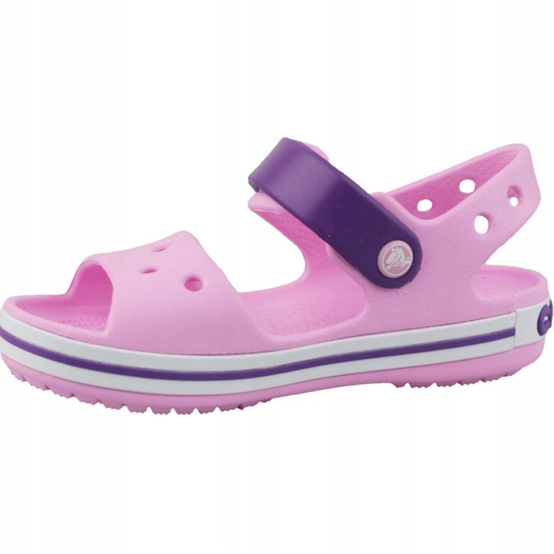 Crocs Crocband Sandal Kids 12856-6AI crno ružičasta 1