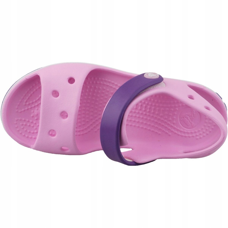 Crocs Crocband Sandal Kids 12856-6AI crna ružičasta 2