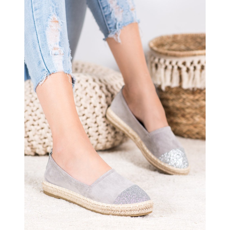 Seastar Espadrile sa sjajem siva 2