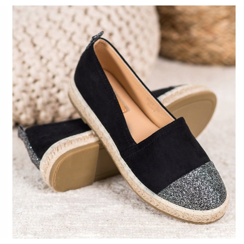 Seastar Espadrile sa sjajem crna 2