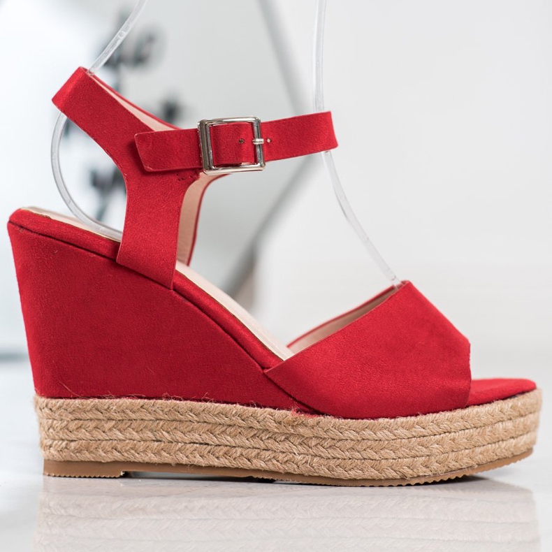 Clowse Crvene sandale na visoku petu crvena 2