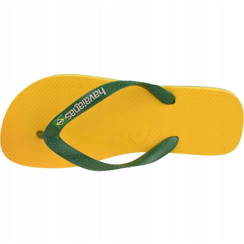 Havaianas Brasil Logo M 4110850-1652 japanke zelena žuta boja 2