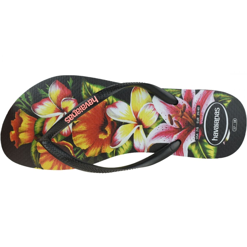 Havaianas Slim ljetne japanke 4129848-1069 crno raznobojna 2