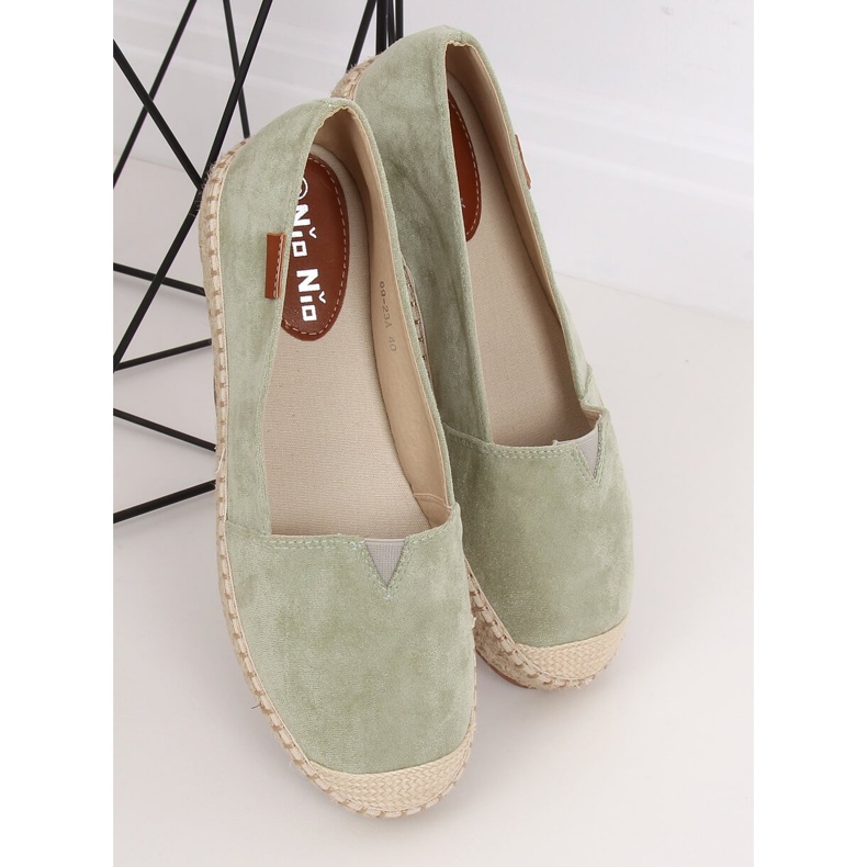Klasične zelene espadrile 99-23A Zelene zelena 1