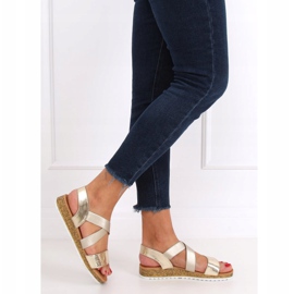 AM042 Zlatne ženske zlatne sandale zlatni 1