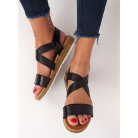Crne ženske sandale AM042 Crne crna 2
