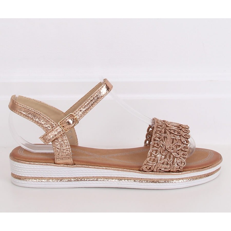 Šampanjec ženske sandale 35-197 Champagne ružičasta 1