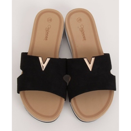 Crne ženske crne papuče G-5035 Crne crno 2