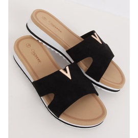 Crne ženske crne papuče G-5035 Crne crno 1