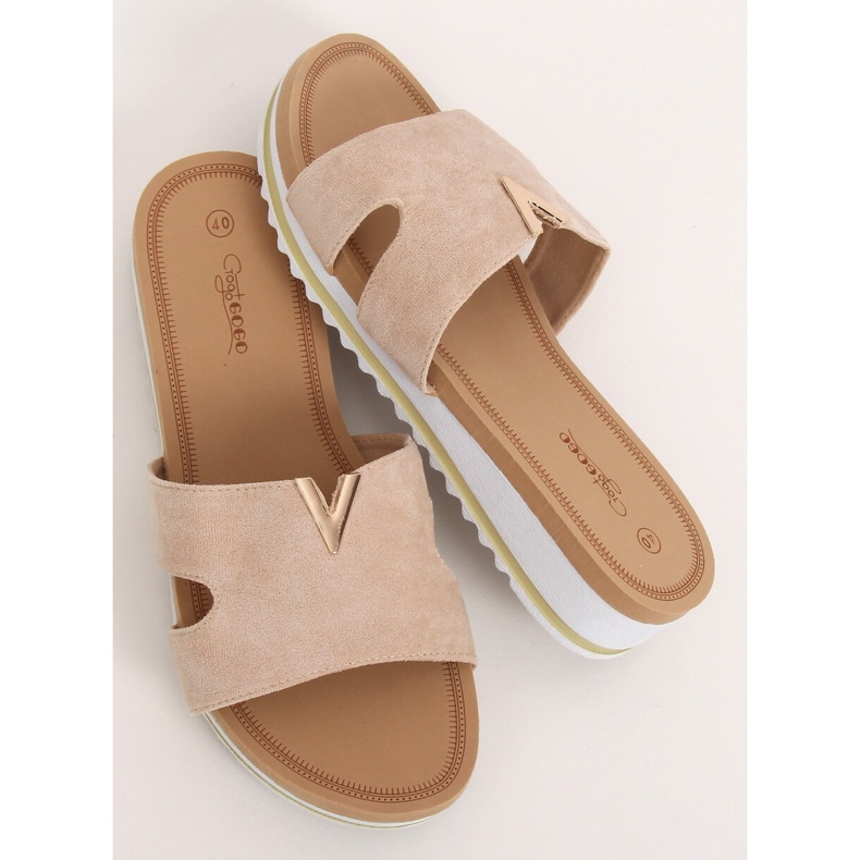 Ženske bež papuče G-5035 Bež 2