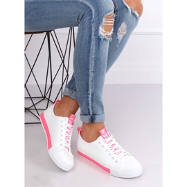 Bijele ženske tenisice CC-17 Fushia bijela ružičasta 2
